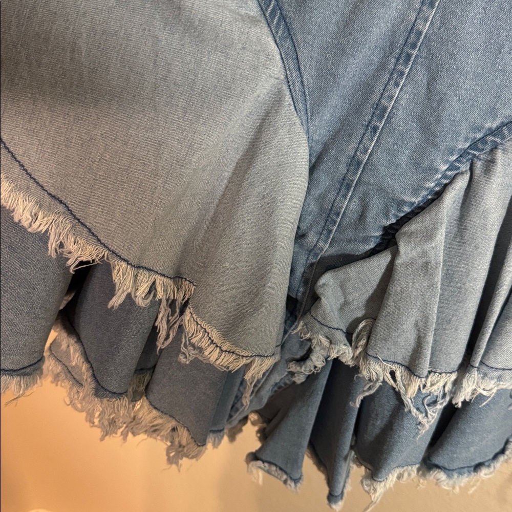 Hot & Delicious Denim Jumpsuit with Silver Accents - Picture 8 of 10